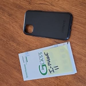 1 IPHONE 11 OTTERBOX and TWO screen protectors